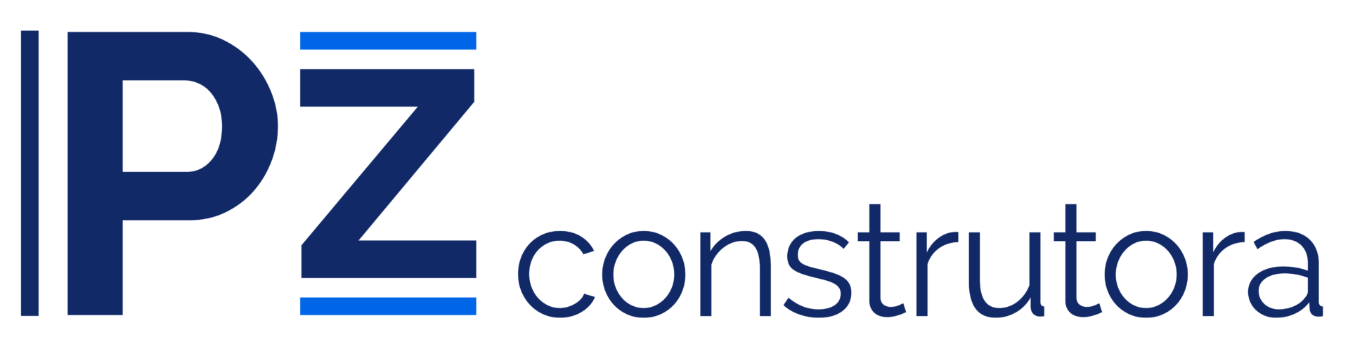 Logo PZ Construtora toda escura